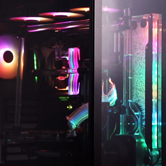 Raijintek Paean Premium, Glasfenster
