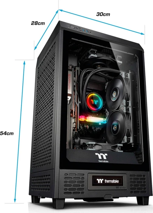 Thermaltake Toughline T200A, schwarz, Ryzen 7 7800X3D, 32GB RAM, 1TB SSD, Radeon RX 7900 XT