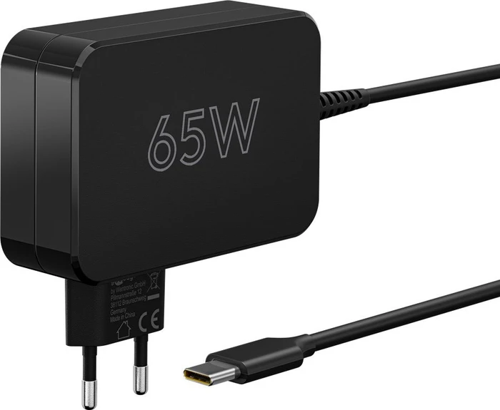Wentronic USB-C-Ladegerät für Laptops (65W) schwarz