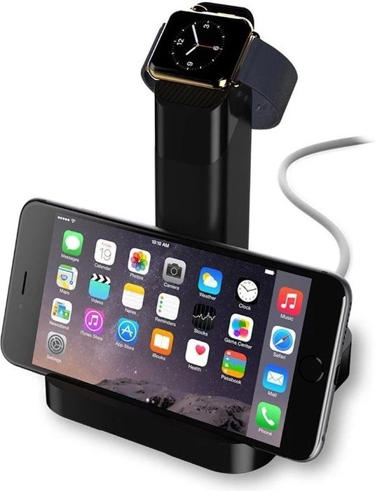 Griffin Watch Stand fuer Apple Watch schwarz