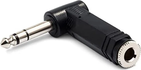 Hosa 1/4 inch TRS to Same Right Angle Adapter
