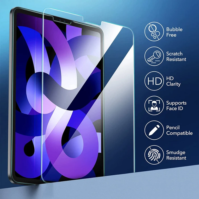 ESR Panzerglas Displayschutzfolie für Apple iPad Air 4, Apple iPad Air 5, Apple iPad Pro 11