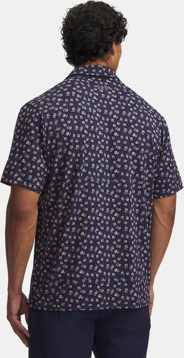 Under Armour Playoff 3.0 Poloshirt kurzarm midnight navy/posh pink/castlerock (Herren)