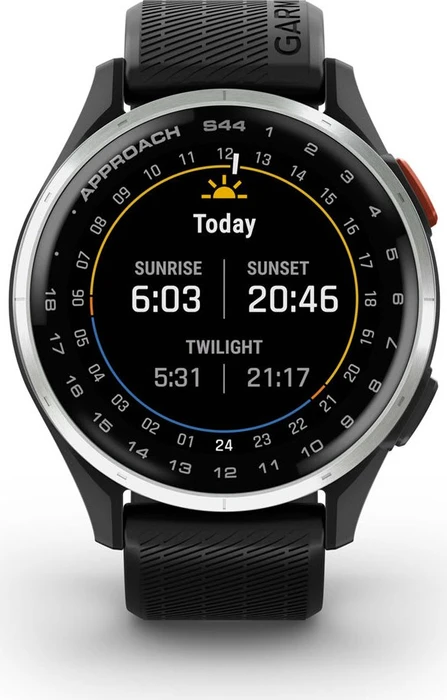 Garmin Approach S44 GPS-Golfuhr silber/schwarz