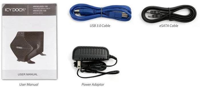 Icy Dock MB080U3S-1SB Blizzard, USB-B 3.0/eSATA