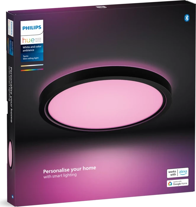 Philips Hue White and Color Ambiance Tento LED-Panel rund 29.1cm schwarz