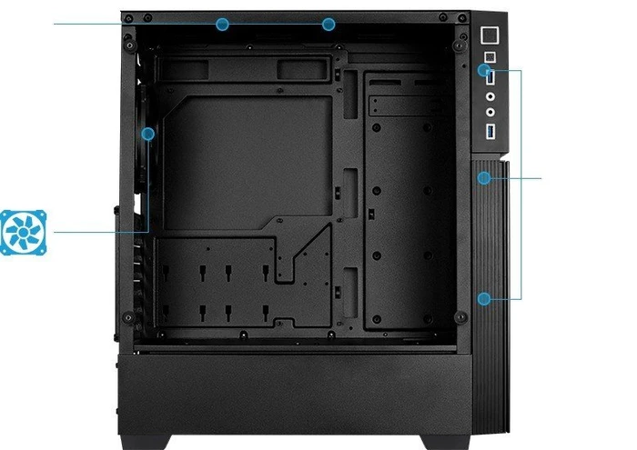 AeroCool Playa RGB, Glasfenster