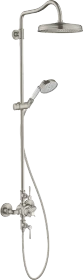 Hansgrohe Axor Montreux Showerpipe mit Thermostat und Kopfbrause 240 1jet edelstahloptik