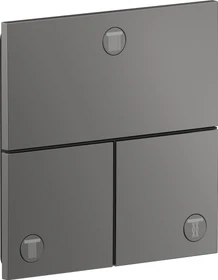 Hansgrohe Axor ShowerSelect ID eckig Kontrollfeld Ventil für 3 Verbraucher polished black chrome