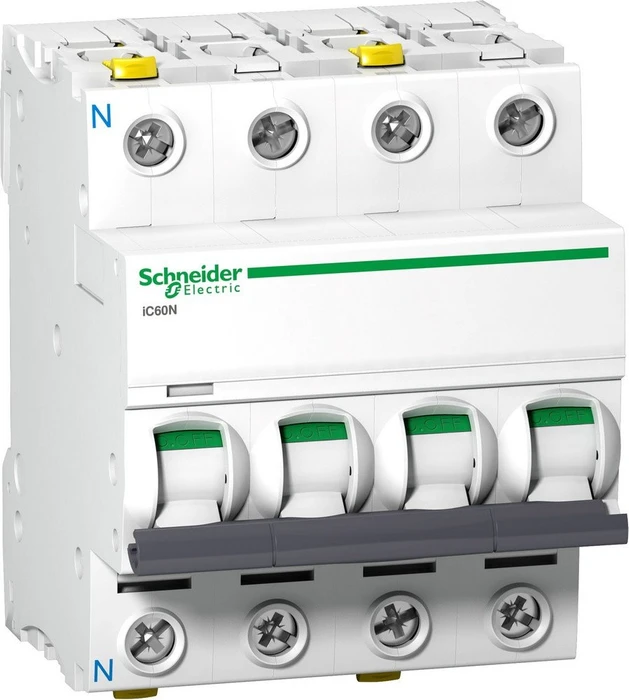 Schneider Electric Leitungsschutzschalter iC60N, 3P+N, 20A, C Charakteristik (A9F04720)