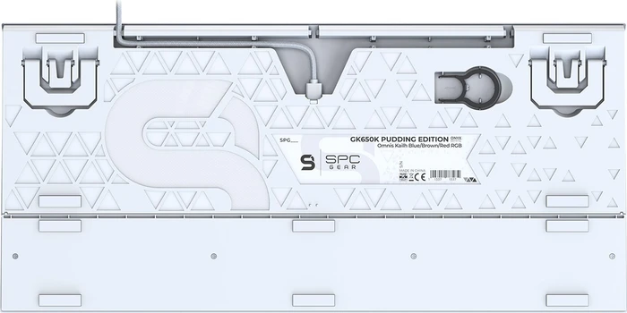 Endorfy SilentiumPC SPC Gear GK650K Omnis, LEDs RGB, Onyx White Pudding Edition, Kailh BLUE, USB, US