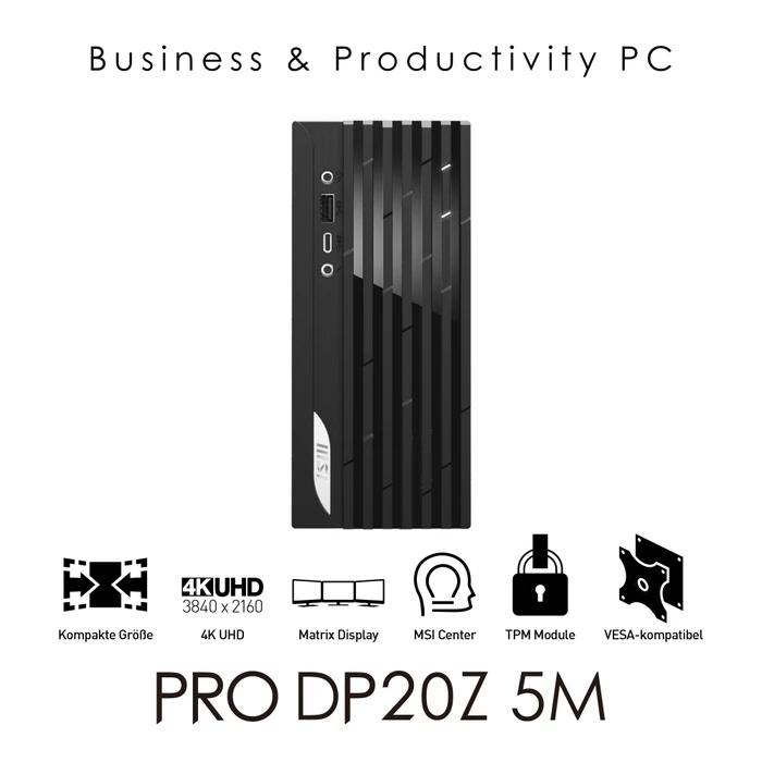 MSI PRO DP20Z 5M-007DE, Ryzen 5 5600G, 8GB RAM, 256GB SSD