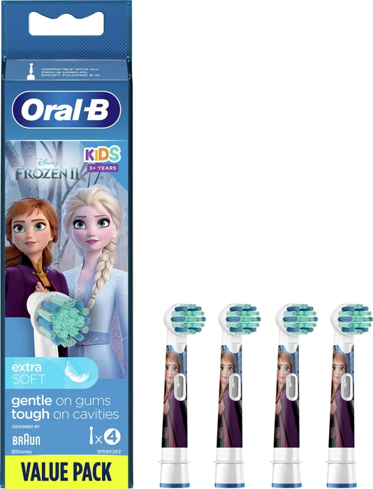 Oral-B Kids Frozen II Kinder-Ersatzbürste, 4 Stück