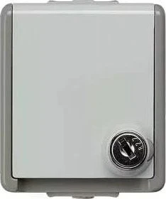 Siemens DELTA fläche IP44 Schuko-Steckdose, dunkelgrau/hellgrau (5UB4714)