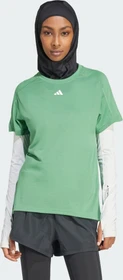 adidas Aeroready Train Essentials Minimal Branding Funktionsshirt kurzarm preloved green (Damen)