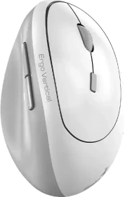 Genius Ergo 8350S Wireless Vertical Ergonomic Silent Mouse weiß/grau, USB/Bluetooth (31030041401)