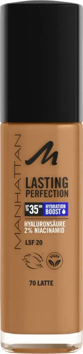 Manhattan Lasting Perfection 35h Foundation 70 latte LSF20, 30ml