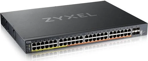 Zyxel XMG2230 Rackmount Gigabit Smart Switch, 48x RJ-45, 4x SFP+, 960W PoE++
