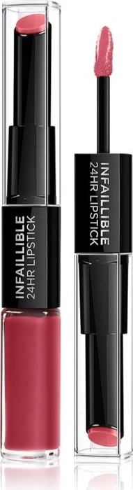 L'Oréal Infaillible 2-Step Liquid Lipstick 804 metro proof rose, 5.7g