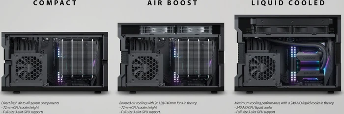 Phanteks Evolv Shift XT, schwarz, Mini-ITX