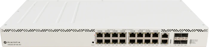 MikroTik Cloud Router Switch CRS320 Rackmount Gigabit Managed Switch, 16x RJ-45, 4x SFP+, 600W PoE++