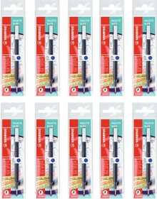 STABILO Palette Refill Tintenrollermine 0.4mm blau, 10er-Pack