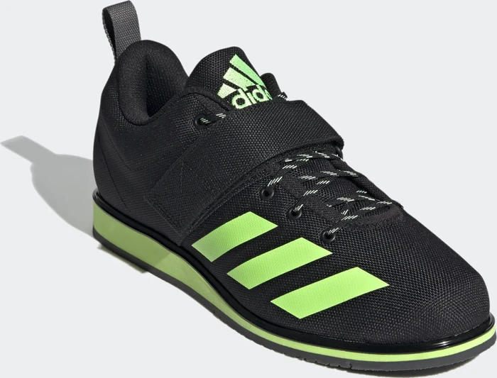 adidas Powerlift 4 core black/signal green/grey six (Herren)