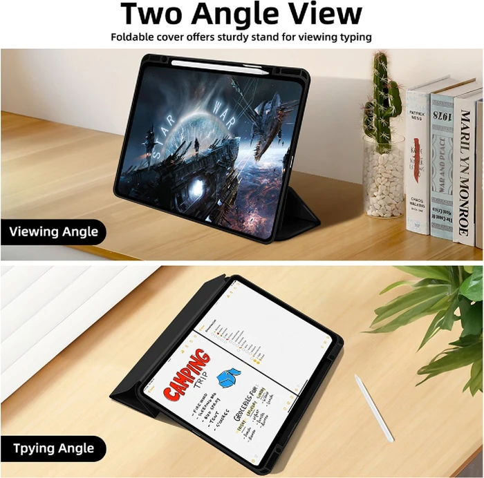 4smarts Folio Case Basic für Apple iPad Pro 13" (M4, 2024), schwarz