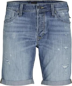 Jack & Jones Slim Shorts Jeans blue denim (Herren)