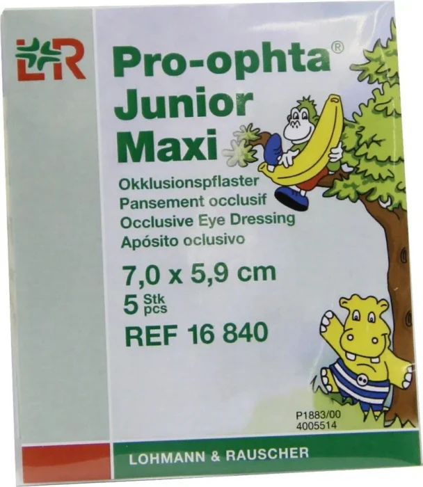Lohmann & Rauscher Pro-ophta Augenverband Junior Maxi, 5 Stück