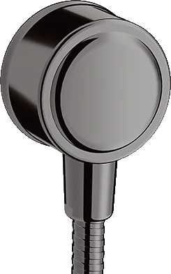 Hansgrohe Axor Montreux Wandanschluss mit Rückflussverhinderer polished black chrome