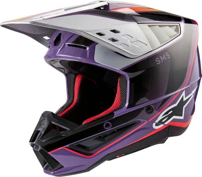 Alpinestars S-M5 Sail violett/schwarz/silber