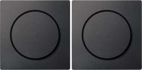 Merten System M Zentralplatte mit Drehknopf, anthrazit