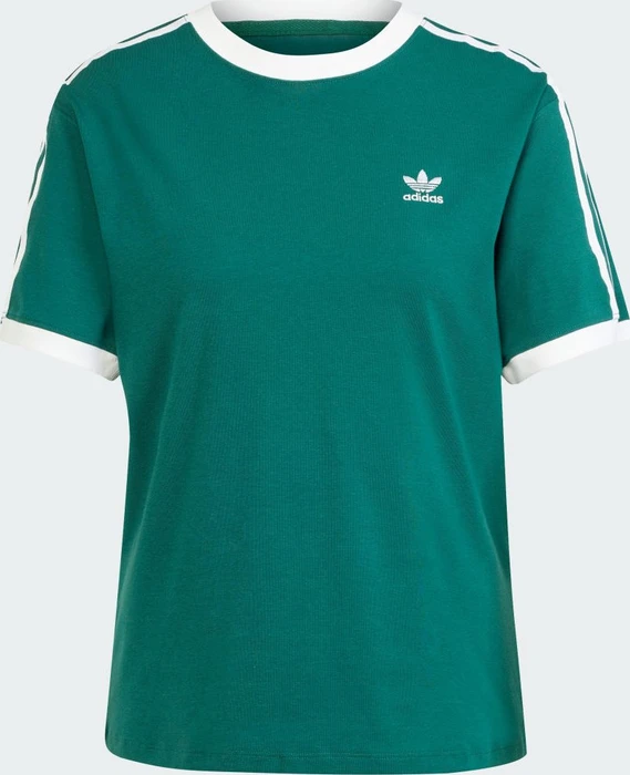 adidas 3-Streifen T-Shirt kurzarm collegiate green (Damen)
