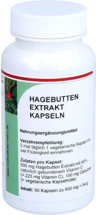 Reinhildis-Apotheke Hagebutten Extrakt Kapseln, 90 Stück