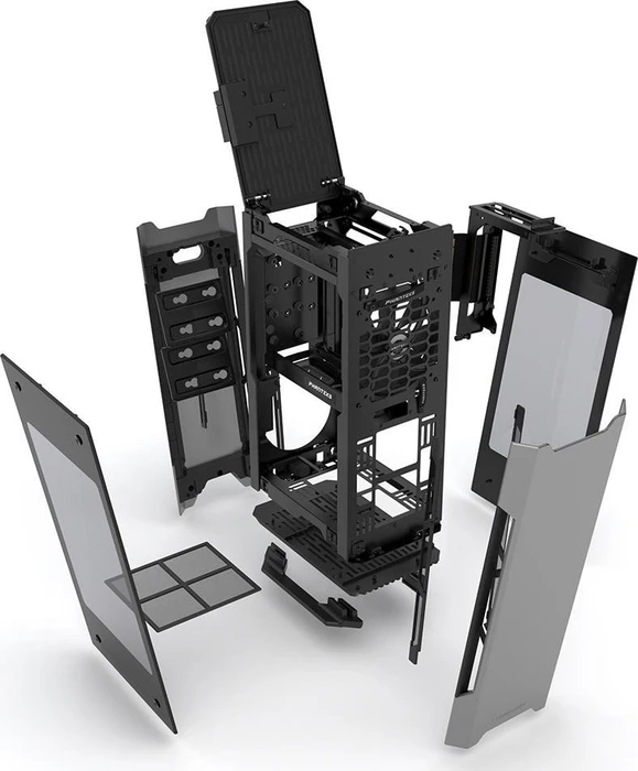 Phanteks Evolv Shift anthrazit, Glasfenster, Mini-ITX