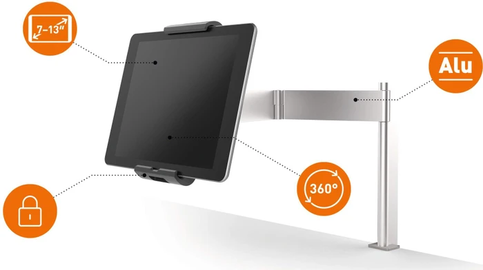 Durable Tablet Holder Table Clamp, Tablet-Halterung 7-13"