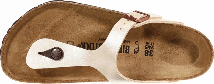 Birkenstock Gizeh Birko-Flor graceful pearl white (Damen)