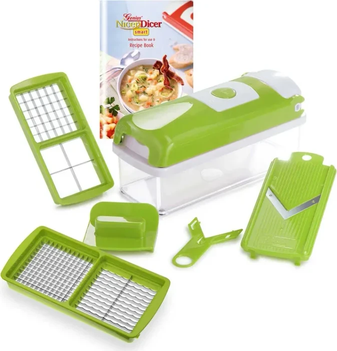 Genius Nicer Dicer smart Multischneider-Set grün, 6-tlg.