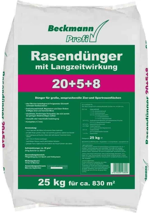 Beckmann Rasendünger, 25kg