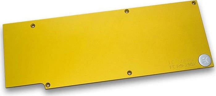 EK Water Blocks EK-FC R9 290X Backplate gold
