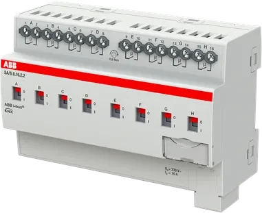 ABB SA/S8.16.2.2 Schaltaktor 8-fach, 230V, 16A, 8TE REG, Schaltaktor