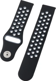 Peter Jäckel Armband 20mm Dual Silicon schwarz/grau
