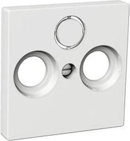 Schneider Electric ELSO Zentralplatte Antennensteckdose 3-Loch, anthrazit