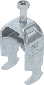OBO Bettermann Bügelschelle 2056 H-Fuß, 1-fach, Metalldruckwanne, FT