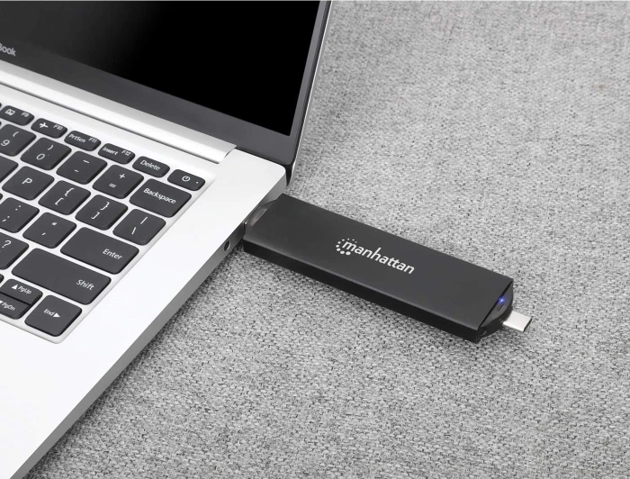 Manhattan M.2 NVMe SSD Enclosure, USB-C 3.1/USB-A 3.1