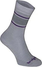 Bridgedale Merino Liner Wandersocken grau/violett (Damen)