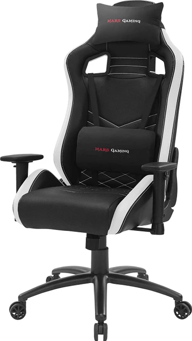 Mars Gaming MGCXNEO Premium Gamingstuhl, schwarz/weiß