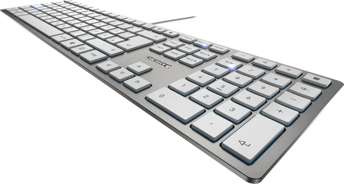 Cherry KC 6000 Slim, silber, USB, UK