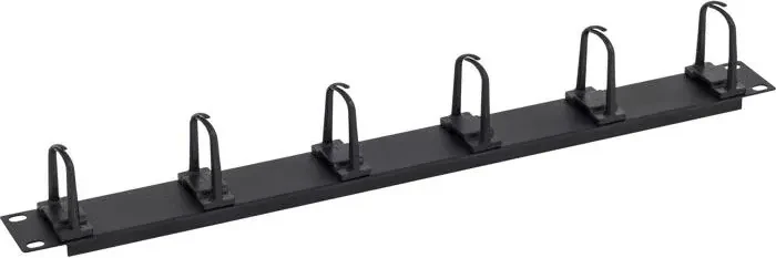 Triton 19" Kabelführungsleiste kleine Bügel, schwarz, 1HE